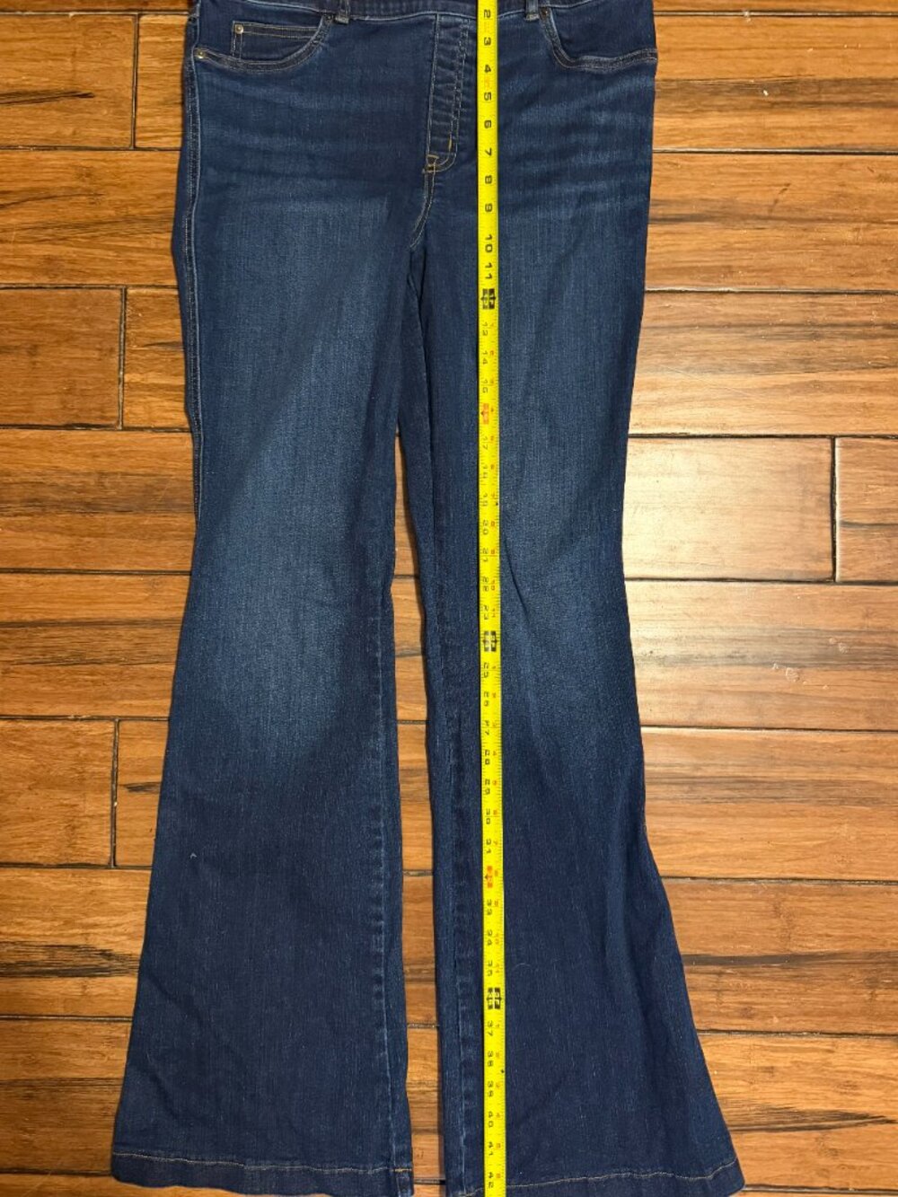 SPANX Women's Dark Blue Boot Cut Jeans - Picture 10 of 10